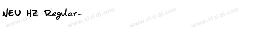 NEU HZ Regular字体转换
